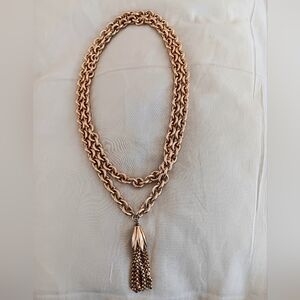 Napier Gold Chain Necklace With Drop 36" .